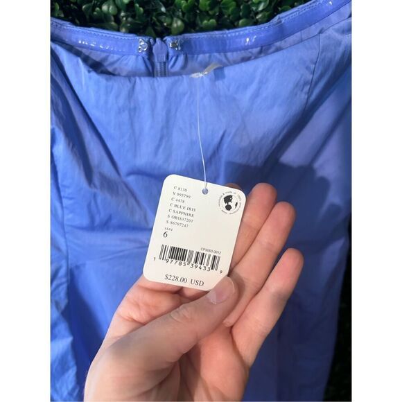 Free People Women's Alinda Dress in Blue Iris Sz 6 NWT - Picture 8 of 10